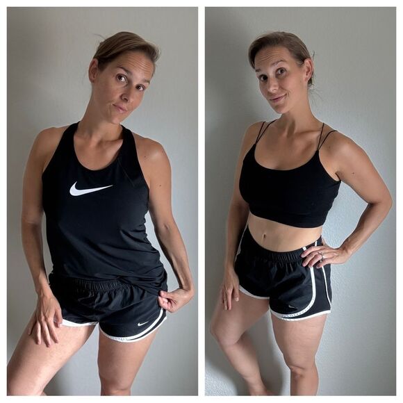 Nike Pants - NIKE Running Shorts Mesh Lined Women’s Medium Black White Workout